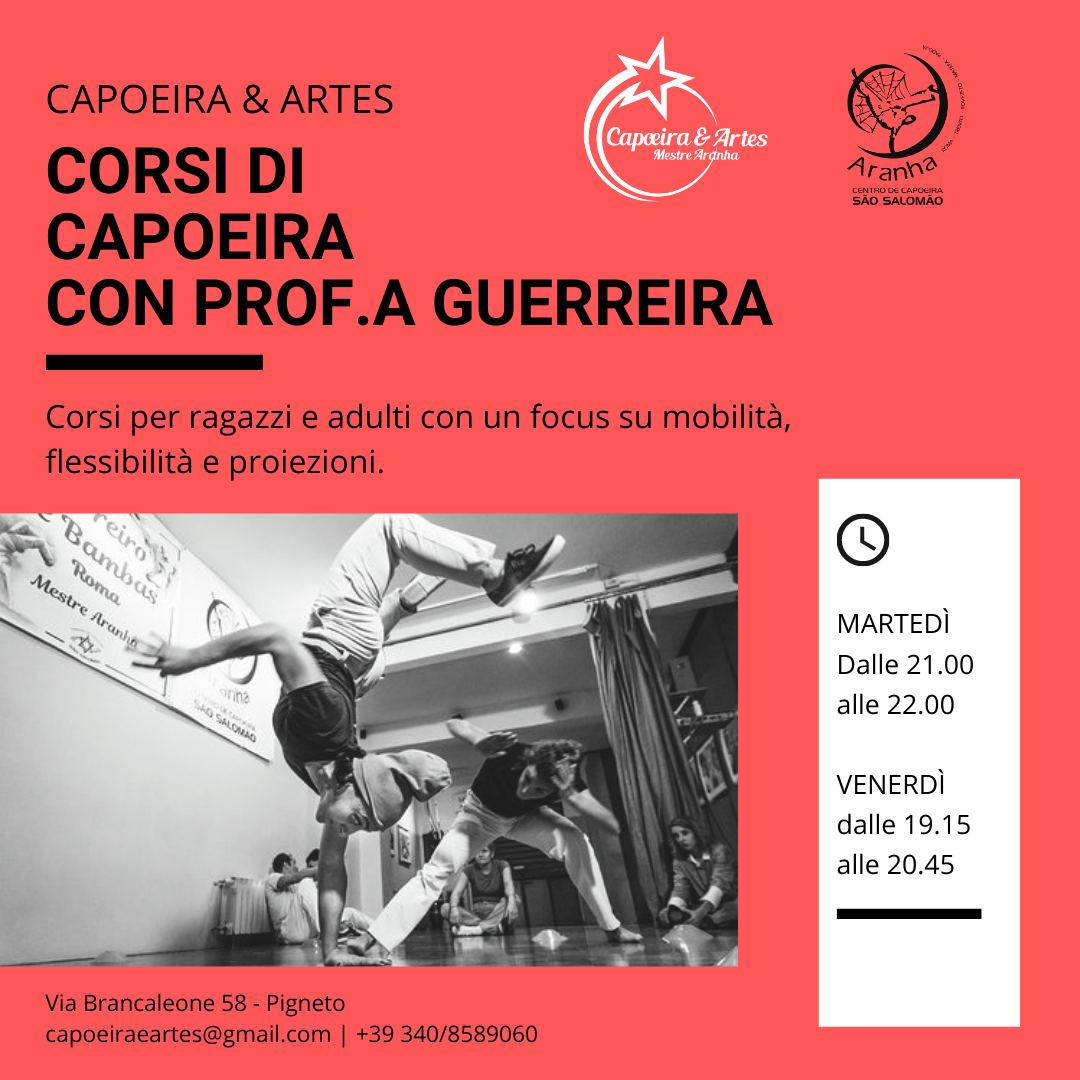 capoeira a roma con Professora Guerreira: corsi per adulti