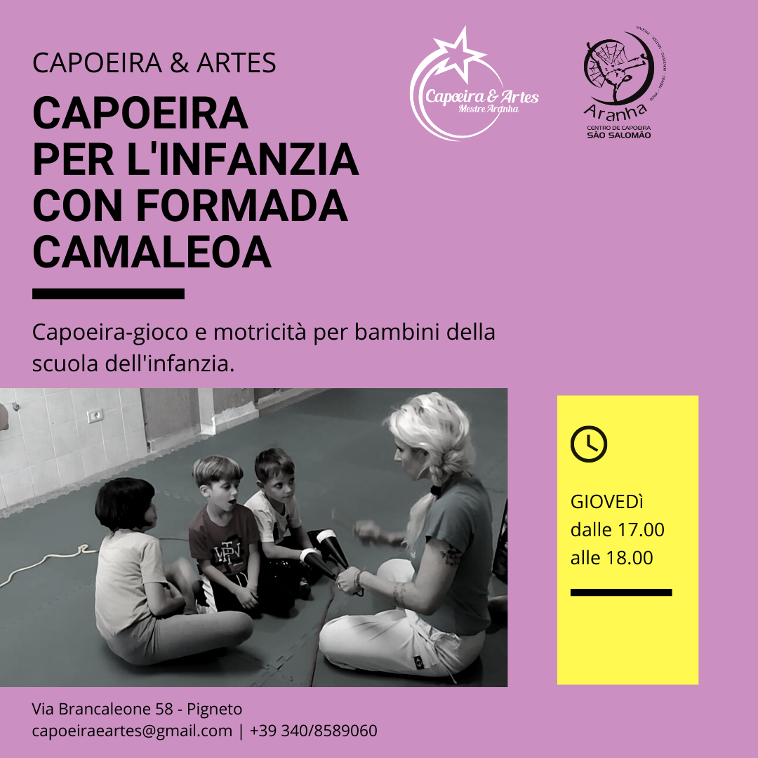 Capoeira per bambini a Roma con Formada Camaleoa
